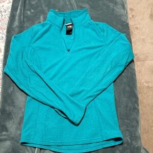 The North Face Turquoise Half-Zip Fleece